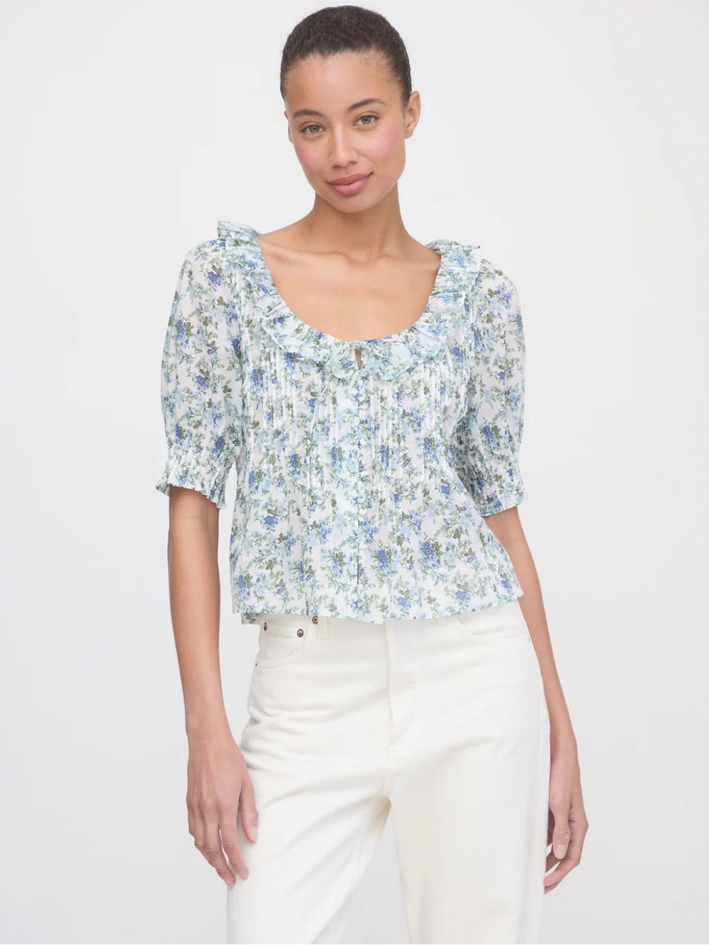 NWT Hill House Camri Top in English Daisy